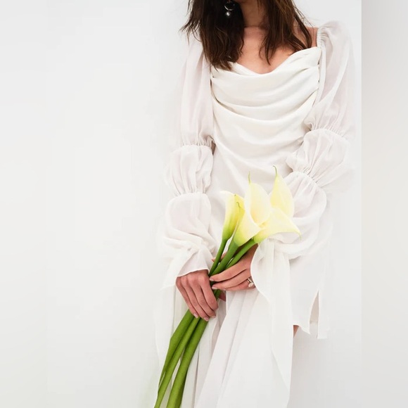 For Love And Lemons White Willow Mini Dress - Picture 5 of 16